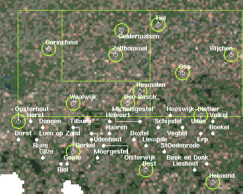 Sites in Region Tilburg and Den Bosch