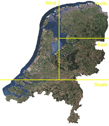 Main map of the Netherlands